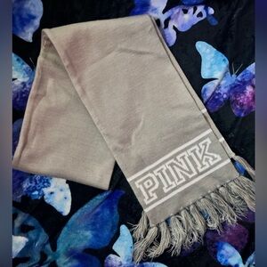 NWOT PINK Victoria's Secret Grey Wrap Scarf